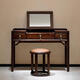 Fantasy Chinese style bedroom dressing table makeup stool modern mirror simple storage solid wood dressing table furniture customization dressing table 1280x450x760mm