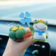 Yusenyi 2025 New Creative Car Aromatherapy Car Perfume Air Vent Decoration Diffusing Stone Frog Car Interior Decoration Pink Windmill Frog Prince Air Vent Aromatherapy 1g