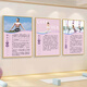 Liu Buding yoga studio wall decoration layout painting Pilates studio postpartum body shaping promotional poster gym 15-Pilates 40 width x 60 height cm PP adhesive sticker painting without board