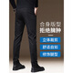 Luo Meng high-end men's casual pants autumn and winter new high elastic slim straight pants business simple thickened trousers 6761 black 33 suitable for 150Jin Jin equals about 0.5 kg