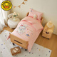 G.duck Category A cartoon children's cotton soybean quilt core quilt cover one-piece removable spring, autumn and winter kindergarten quilt three-piece set Category A 50 count cotton satin-Lucky Bear Bao 120x150cm quilt cover + 1+2Jin Jin equals 0.5kg soybean mother quilt