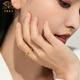 Chinese Jewelry Möbius Ring Gold Ring Women's 999 Pure Gold Open Ring Birthday Gift for Girlfriend and Wife Möbius Ring Approximately 2.40g-2.50g