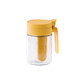 Xin Cong's 2025 new seasoning box, spoon and separated seasoning jar household sealed moisture-proof salt shaker seasoning bottle set combination yellow 1 pack press to open the lid