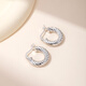 Yalundi sterling silver earrings women's earrings large plain hoop earrings 2025 new high-end light luxury earrings