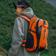 Outdoor mountaineering bag 40L large capacity lightweight travel backpack men's and women's backpack waterproof cycling bag school bag orange