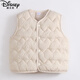 Disney (Disney) baby down cotton vest autumn and winter boys and girls Korean style waistcoat infant vest inner wear children new style black 90