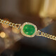 18K gold emerald Cuban bracelet is a noble and fashionable item