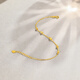 Saturday Lucky Yellow 18K Gold Bracelet Colorful Gold Bracelet Birthday Gift KH072149 About 16+2.5cm