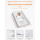 Zhongwentang baby changing pad table touch massage table baby changing pad diaper table waterproof diaper pad new care three-sided protective mat + cartoon cloth cover 80x43cm
