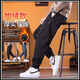 Heavy velvet sweatpants men's casual pants winter 2024 new loose harem leggings sweatpants autumn and winter thick gray velvet winter warmth M 100-115Jin Jin equals 0.5 kg