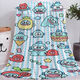 Sanrio (SANRIO) Hangyodon Flannel Blanket Children's Half Mermaid Blanket Office Lunch Break Air Conditioning Blanket Knee Blanket 046-9 200cm*150cm (Single Blanket)