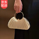 Xuan Shu handbag socialite high-end pleated bag 2025 new dinner cheongsam bag dress hand crossbody bag apricot
