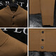 JEEP SPIRIT Jeep 2025 autumn and winter new solid color stand-up collar knitted cardigan jacket men's off-style versatile sweater Henry collar knitted black M 100-115Jin Jin equals 0.5 kg