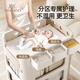 英氏（YEEHOO）新生婴儿尿布台宝宝抚触护理台换尿布可移动多功能洗浴婴儿床 婴儿护理台+【天然乳胶垫+挂式方盒】