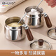 HUYO 316 stainless steel seasoning jar kitchen special seasoning salt jar food grade chili oil special jar with spoon seasoning box 316 steel chili oil jar 600ml induction cooker available