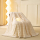 MUJI Class A rabbit fur coral fleece blanket nap blanket winter thickened sofa blanket dormitory bed baby blanket off-white Class A maternal and infant grade thickened rabbit plush 150x200cm soft and skin-friendly heat storage and temperature lock