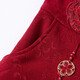 Paste Xi's mother-in-law Chinese style retro plus velvet thickened festive banquet dress wedding festive dress red 3XL