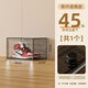 Transparent aj shoe box magnetic hard plastic drawer-type shoe cabinet storage box for living room and bedroom large capacity moisture-proof shoe rack 10 pieces side opening high transparent black 34*27*22cm
