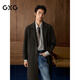 GXG Men's Wear Shopping Mall Long Coat 2025 Winter New Arrival G25X264016 Brown M