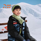 ANTA children's down jacket boys' 25-year winter outdoor three-proof snow shell heat return IV warm windproof thickened top jacket heat return IV snow shell late night blue/full print 6901H-8 down content 85% 160 down filling capacity 153g