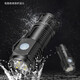 One-click flashing motorcycle flashlight portable strong light long-range self-defense outdoor mini three-eyed monster AX360 1 three-eyed monster flashlight multi-speed adjustment + portable back clip