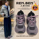 RENBEN women's winter warm plus fleece shoes 2025 new versatile student casual sports shoes