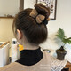 Knitted Bow Ball Head Clip Women's Hair Clip Headwear Autumn and Winter 2025 New Style Hairpin Fixed Claw Clip Hairpin Knitted Ball Head Burgundy