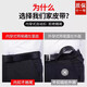 Men's belt, toothless inner trouser belt, men's business casual, middle-aged and young people's automatic buckle trouser belt, Korean style trendy belt, black, business color, 120cm