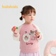 Balabala children's clothing baby sweatshirt boys and girls long-sleeved tops cartoon print 2025 autumn clothing cute 209325121201