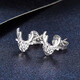 Lao Fengxiang platinum earrings Yilu You You earrings as a gift for your girlfriend as a gift platinum jewelry platinum about 1.40g