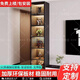 Jiaojing lw0 wine cabinet living room hand-made display cabinet 2025 ready-made simple household vertical cabinet against the wall light luxury glass light luxury white single door model supports ready-made 6 layers 3030220+ induction