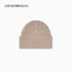 EMPORIO ARMANI/Armani official flagship New Year gift new women's sheep wool embroidered knitted beanie winter U6096-beige M