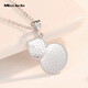 Miss JuJu pt950 platinum gourd pendant for women fashion platinum Fulu necklace for wife small version pendant 1.3-1.5 grams + free silver chain