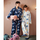 Gongdie Thermal Storage Disney Stitch Coral Velvet Couple Pajamas Women's Thickened Men's Cartoon Home Clothes