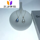 Gravity couple seawater maple pearl pendant drop-shaped maple K gold simple bag fashionable and elegant dazzling blue melon seed buckle 45cm
