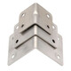 Bingyu thickened stainless steel L-shaped corner code connector angle iron bracket (with screws) straight side 6 holes 30x38x1.2mm thick 10 pieces/pack BYT-492