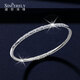 SHENGSHIQIYUAN platinum bracelet for women pt950 platinum bracelet solid bracelet platinum bracelet for women new curly grass pattern bracelet inner diameter 58mm weight 30-31g thick 3.4mm
