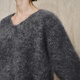 Mai Meng floral yarn brushed MM100 wool lazy sweater 25 autumn and winter new style 5GA934481 V-neck-dark gray 5GA934481 M
