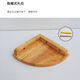 Yusenyi's new direct-selling fan-shaped partition rubber wood corner wall rack wall rack wooden wall-mounted storage board radius 22cm