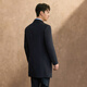 MAYOR men's winter wool and cashmere blended fabric is warm and comfortable navy blue suit collar coat navy blue L (175/96A)