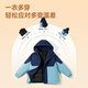 JeansWest Children's Clothing Children's Suit Autumn and Winter 2025 New Boys' Charge Jacket Warm Cotton Clothing Girls' Velvet Outdoor Winter Clothing