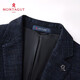 MONTAGUT 78% wool & brushed warm suit men's spring and autumn thick business casual men's suit middle-aged dad's suit L /50/175/92A 140Jin Jin is equal to 0.5 kg within