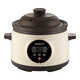 Chigo electric stew pot, steamer, electric cooking pot, stew pot, stew pot, casserole, stew and steaming, all-in-one food supplement pot, stew pot, electric stew pot, electric casserole pot, stew pot, stew water-proof porridge, black porcelain - scheduled appointment, suitable for 3-4 people - 3.8L