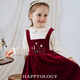Happyology British children's autumn and winter clothing children's clothing cotton corduroy skirt girls embroidered suspender skirt