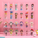 Popmart bubble mart figure storage display stand transparent acrylic dust-proof blind box storage box display box 4 pieces standard 6.5*5.5*9.5cm