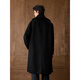 GXG Men's Wear Shopping Mall Same Style Fake Two Long Coats 2025 Winter New Arrival G25X264010 Black M