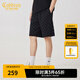 CABBEEN Presbyopia Printed Heavy Casual Shorts Men's 2024 Summer New Loose Sports Pants Trendy Five-Five Pants Anthracite 01 L (175) 50/175