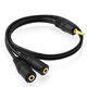 Headphone splitter 1/2 couple audio cable sharer 1/2 headphone adapter headphone adapter wiring 1/2 headphone cable 0.1 meter