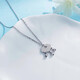Lao Fengxiang platinum peace and luck bell fish scale blessing lock chain as a gift to your girlfriend as a gift to others platinum jewelry white gold about 4.48g