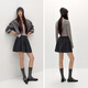 Same style as Semir shopping mall | Skirt for women winter woolen plaid A-line skirt with wool 2025 short skirt 101725120001